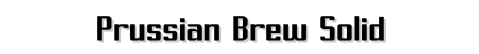 Prussian Brew Solid font